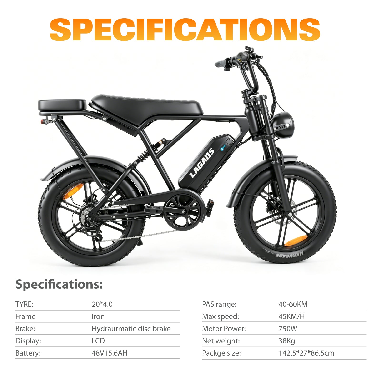 LAGADS H9pro Electric Bicycle