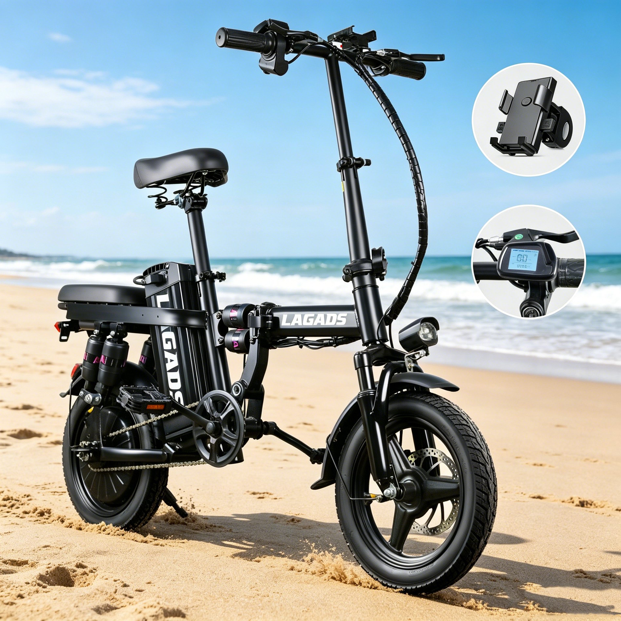 LAGADS Y14 folding ebike