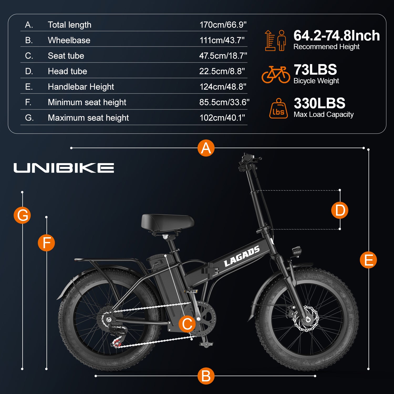 LAGADS folding ebike Y20
