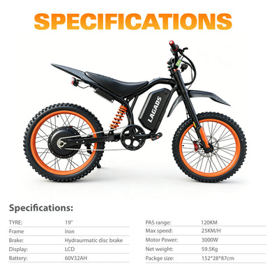 LAGADS spotrs ebike JD20 Max