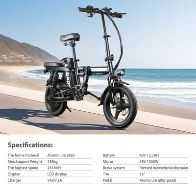 LAGADS  Y14 folding ebike